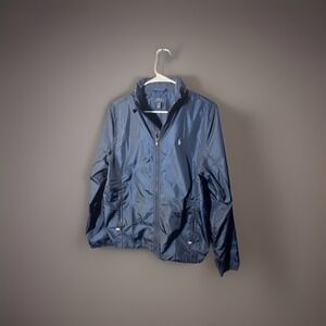 Polo Ralph Lauren Hooded Windbreaker XL 18–20 (Small Adult) Navy Jacket Medium